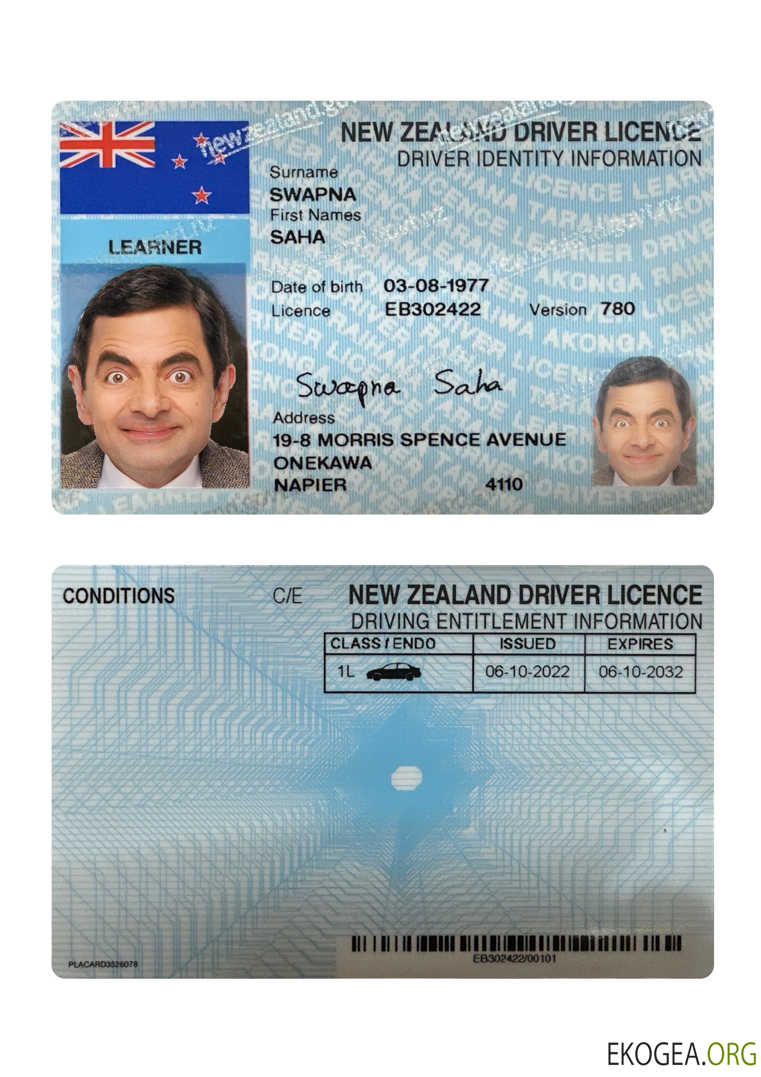 New Zealand driving license 2022 present
